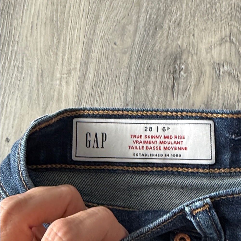 GAP Dark Blue Skinny Jeans for Women size 28 - Picture 6 of 9
